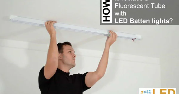 Installing led outlet batten lights