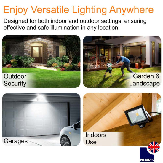 Morris LED Floodlight 20W 6500K 2,000lm Morris LED Floodlight 20W 6500K 2,000lm