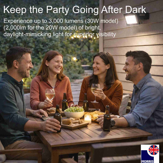 Morris LED Floodlight 30W 6500K 3,000lm