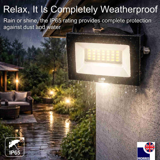 Morris LED Floodlight 30W 6500K 3,000lm