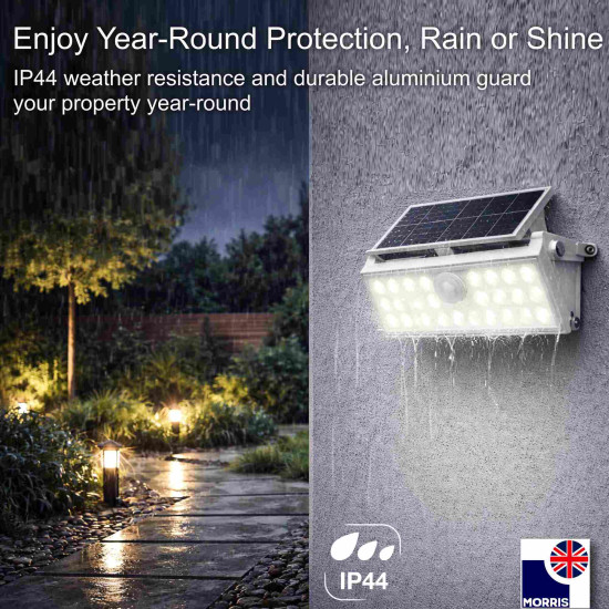 Morris LED Solar Security Light with Motion Sensor (PIR) 6W 6500K 690lm