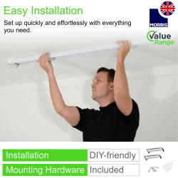 Morris Twin Pack Slimline Lightweight 2ft LED Batten Lights - Value Range
