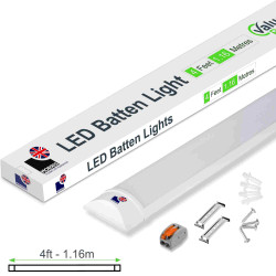 Morris Slimline Lightweight 4ft LED Tube Light - Value Range Morris Slimline Lightweight 4ft LED Tube Light - Value Range