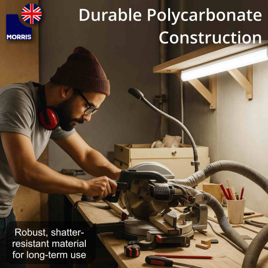 Morris Tri-Colour LED Batten Light 4ft (Colour Changeable-3CCT)