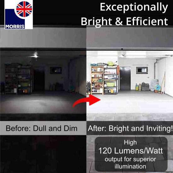 Morris Tri-Colour LED Batten Light 4ft (Colour Changeable-3CCT)