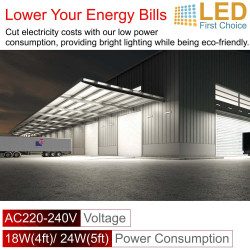 Morris 5ft IP65 Weatherproof LED Outdoor Lights Batten (Heavy Duty)