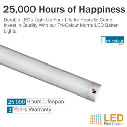 Morris Tri-Colour LED Batten Light 5ft (Colour Changeable-3CCT)