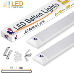 Morris Slimline 5ft Twin LED Batten light - Performance Range