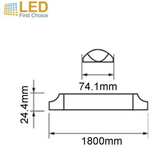 V-TAC Slimline 6ft LED Tube light