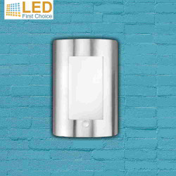 Bell LED PIR Outdoor Wall Light (Stainless Steel, IP54) 10431