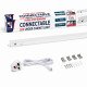 Morris 3-Step Dimmable & Connectable T5 LED Under Cabinet Lighting - 22W 2640LM 6500K LED - 1449mm