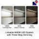 Morris 3-Step Dimmable & Connectable T5 LED Under Cabinet Lighting - 22W 2640LM 6500K LED - 1449mm