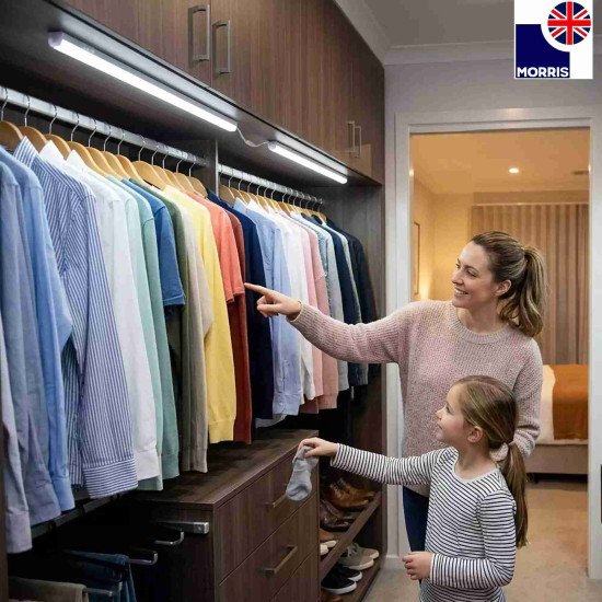 Morris 3-Step Dimmable & Connectable T5 LED Under Cabinet Lighting - 22W 2640LM 6500K LED - 1449mm