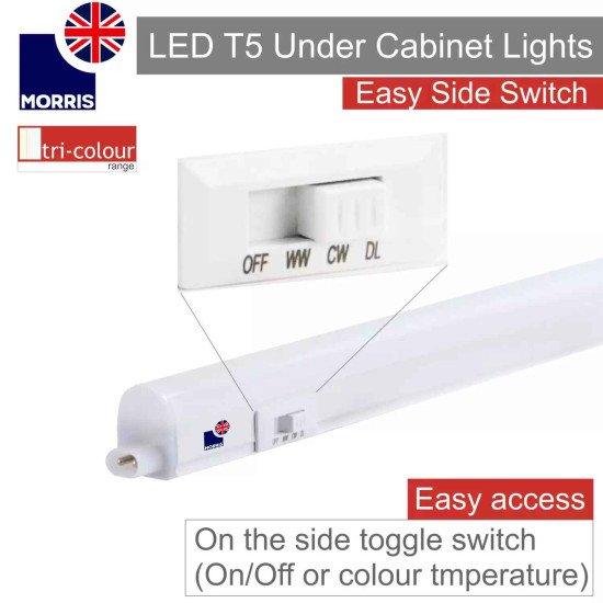 Morris LED T5 Under Cabinet Lights 1449mm Tri-Colour (3CCT)  (Connectible)