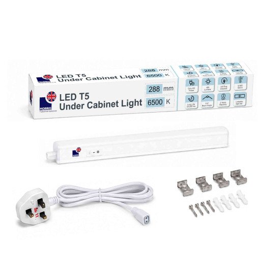 Morris 3000 or 6500K Under Cabinet Lighting LED – 4W, 480 Lumen, Connectable 288mm