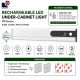Morris Rechargeable LED Under Cupboard Lighting with PIR Sensor – 6500K 120 Lumen, USB-C, Magnetic Mount, 2.4W