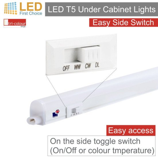 Morris LED T5 Under Cabinet Lights 850mm Tri-Colour (3CCT)  (Connectible)