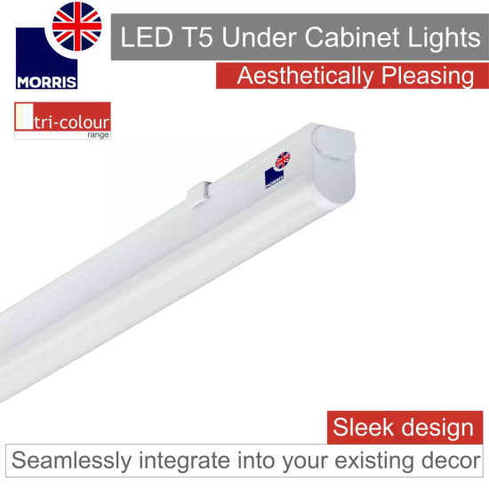 Morris LED T5 Under Cabinet Lights 1449mm Tri-Colour (3CCT)  (Connectible)