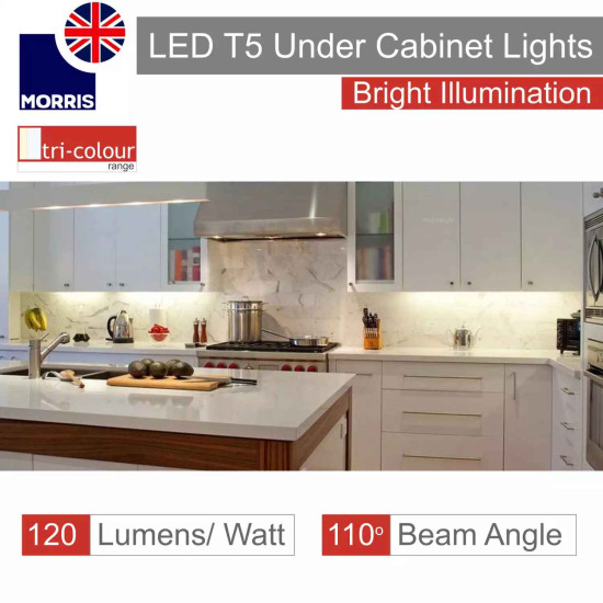 Morris LED T5 Under Cabinet Lights 1449mm Tri-Colour (3CCT)  (Connectible)