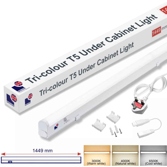 Morris LED T5 Under Cabinet Lights 1449mm Tri-Colour (3CCT)  (Connectible)
