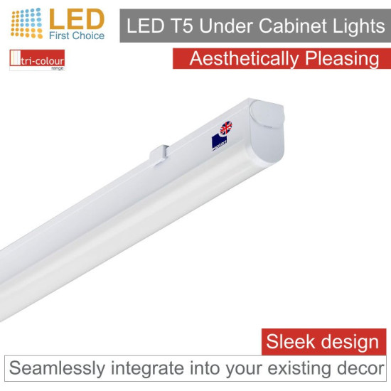 Morris LED T5 Under Cabinet Lights 1150mm Tri-Colour (3CCT) (Connectible) Morris LED T5 Under Cabinet Lights 1150mm Tri-Colour (3CCT) (Connectible)
