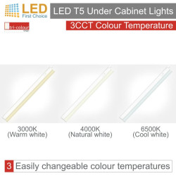 Morris Twin Pack LED T5 Cupboard Lights 288mm Tri-Colour (3CCT) (Connectible)